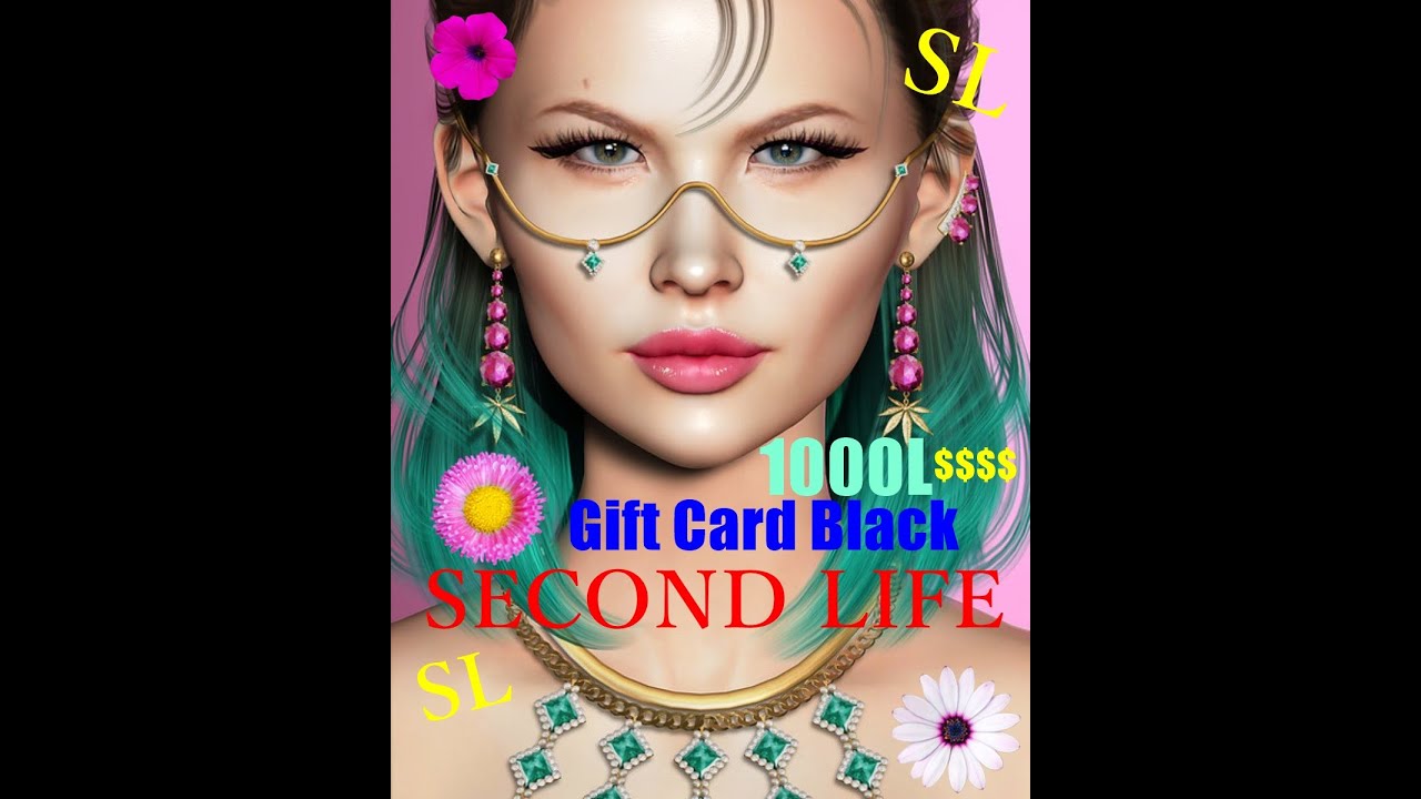 SECOND LIFE FREE FREE GIFT  Gift Card Black Week 1000L$