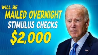 Will Be Mailed Overnight! $2000 Stimulus Checks Finally Sent For Social Security SSI SSDI VA Seniors