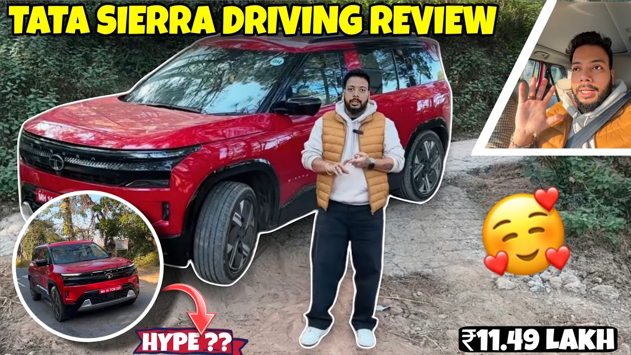 New Tata Sierra 2025: Driving Experience - Segment का Leader? 💪 | 1.5L Kryojet 🚀 | Hill Drive Review