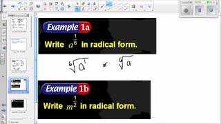 Sect 5 7 Rational Exponents Part 1