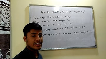 NMCP - Rules for constructing Integer constant full explain pointwise By Tilak Sir