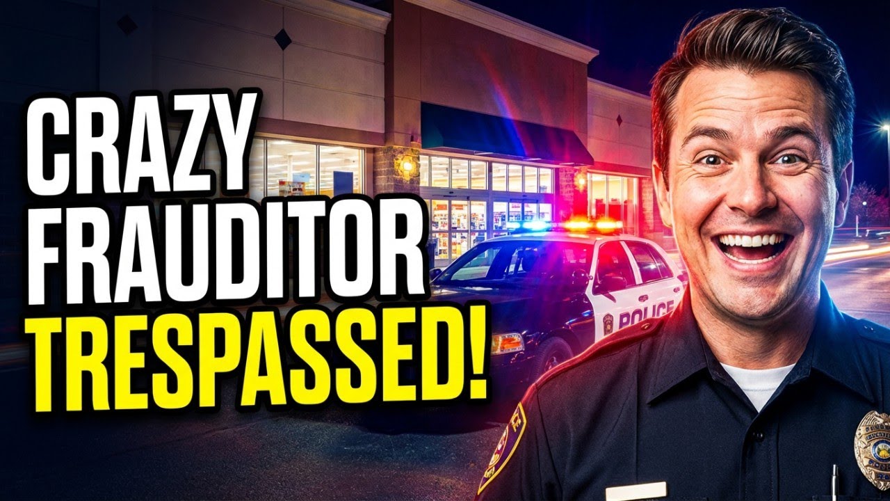CRAZY Frauditor Gets Trespassed After Harassing Cops!