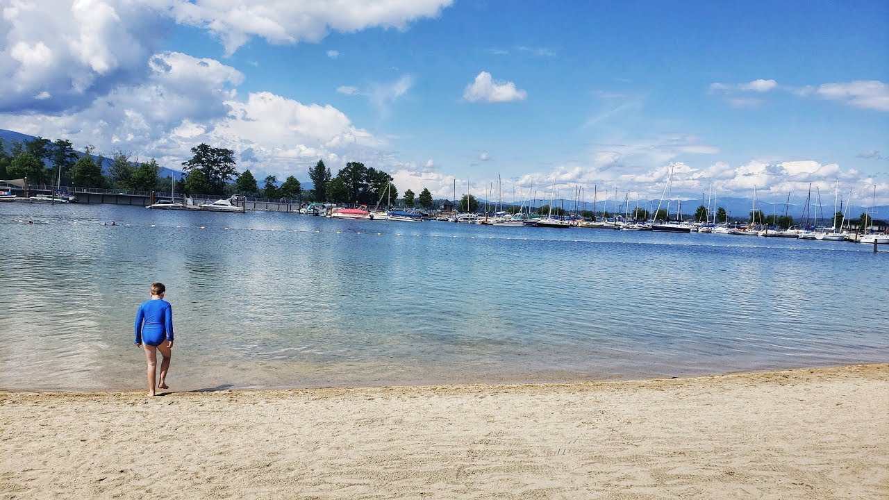 Swimming in Lake Pend Oreille in Sandpoint, Idaho SWEET T DOES CANADA