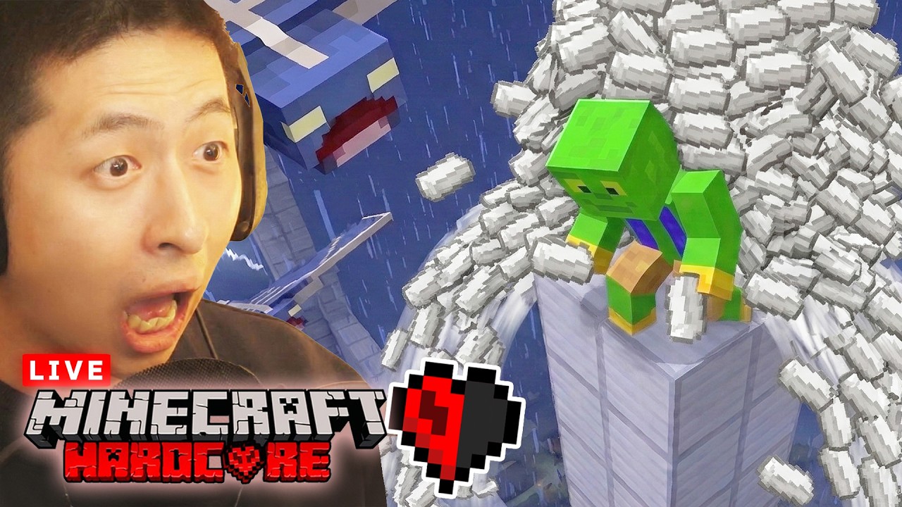 【ハードコア】鉄を大量に使った建築、始めました。【マイクラ - Day47】