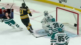 SHARKS PLAYOFFS  | SHARKS vs BRUINS REACTION | NHL Highlights | March 12, 2026