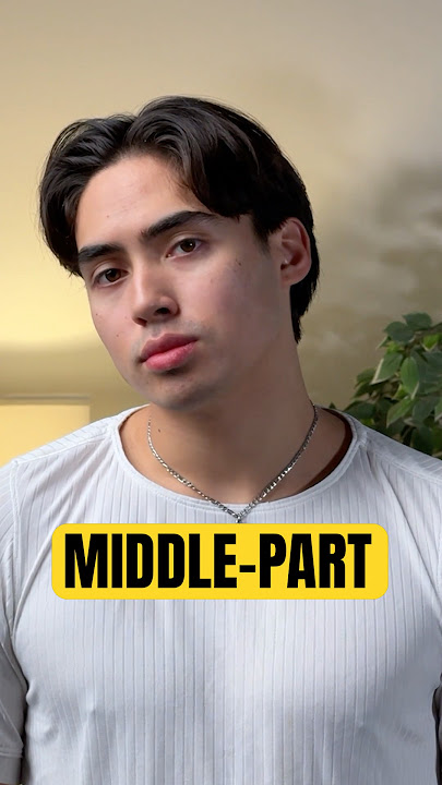 How To Style A Perfect Middle Part Every Time! #menshair