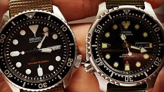 Seiko SKX vs Citizen Promaster - YouTube