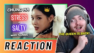 CHUNG HA (청하) 'STRESS' M/V + 'Salty' with SUNMI (선미) | REACTION