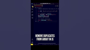 😘😘 Shorthand to Remove Duplicates from Array in JavaScript #shorts #javascript #programming #code