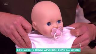 Life Hacks - the Proper Way to Remove a Babygrow | This Morning