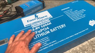 Enercore Ultra Slim 120Ah Lifepo4 Lithium Battery