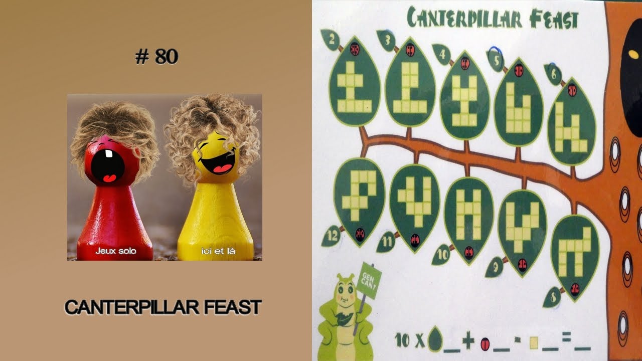 Canterpillar feast 80 jeu de d s jeu solo print and play youtube