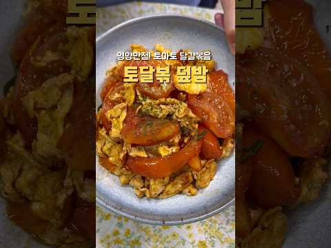 영양만점 토마토계란볶음 덮밥