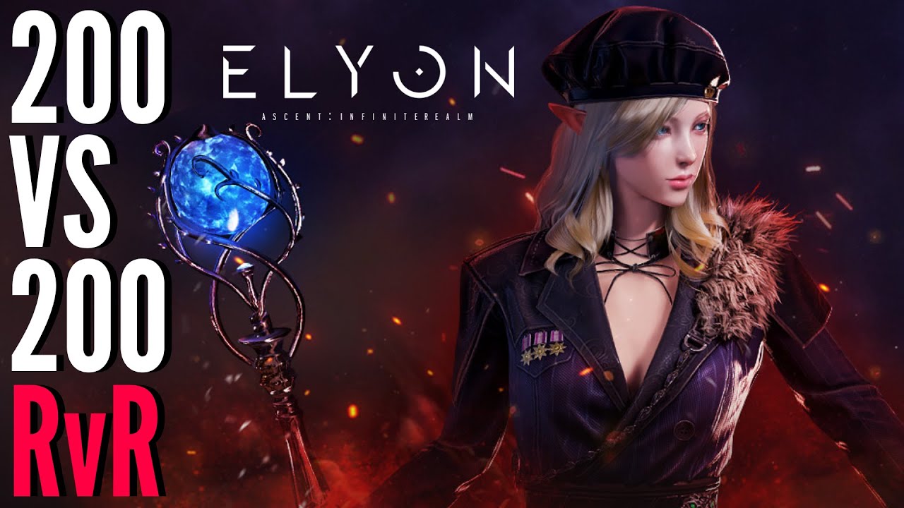 Elyon 200vs200 REALM WAR Gameplay - Game Performance & Optimization Of RvR PVP/PVE Done Great!