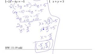 A2 3 2 Solving Systems Algebraically