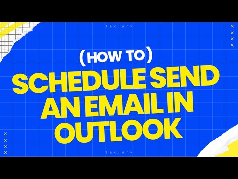 How to Schedule Send an Email in Outlook |  Schedule Recurring Email