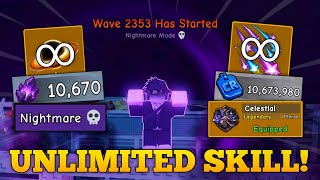 This CELESTIAL CLASS & GLITCH Combo Instantly DESTROYS NIGHTMARE MODE! Survive Zombie Arena