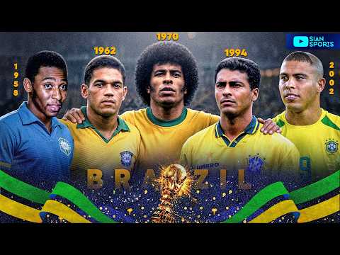 BRAZIL FROM 1958 TO 2002: THE 5 WORLD CUP TITLES ★★★★★