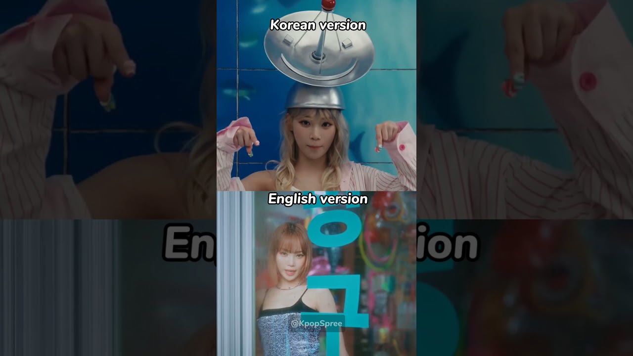 Chaewon Rap in "Crazy" Korean VS English | KpopSpree 