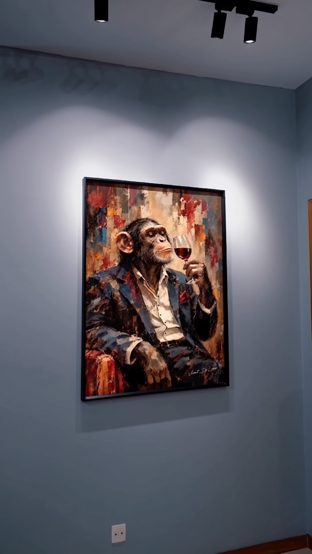 Vídeo de Quadro Macaco e o Vinho