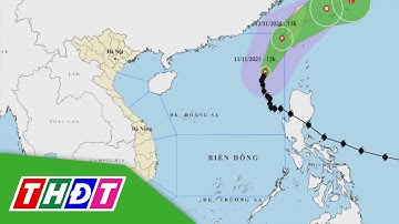 Bão số 14: Gió giật cấp 14 trên Biển Đông, sóng cao 9 mét | THDT