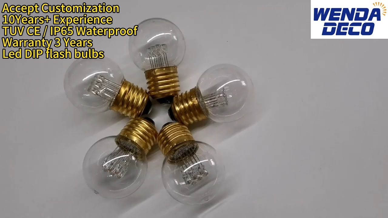 Led DIP flash bulbs