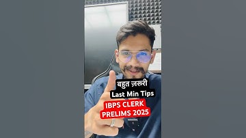 💌All the best for IBPS Clerk PRE 2025 | Yashraj Sir #ibpsclerk #ibps