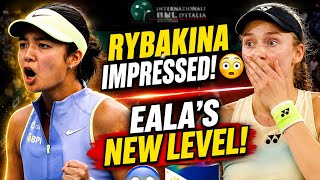 ALEX EALA SHOCKED WORLD NO. 2! 😱🇵🇭 Rybakina Forced to Fight Hard in Rome! #alexeala  #tennis 