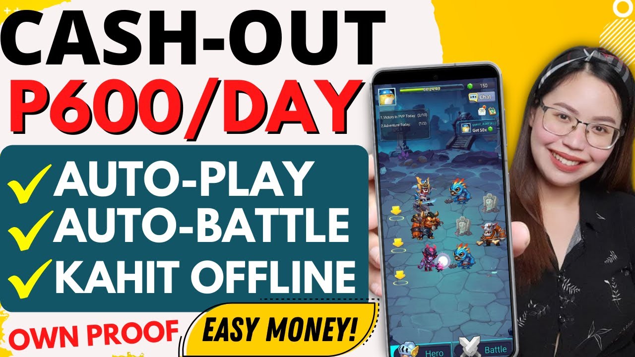 NOT CLICKBAIT! P600/DAY | AUTO-PLAY! AUTO-BATTLE! KAHIT OFFLINE | CASH-OUT DAILY!