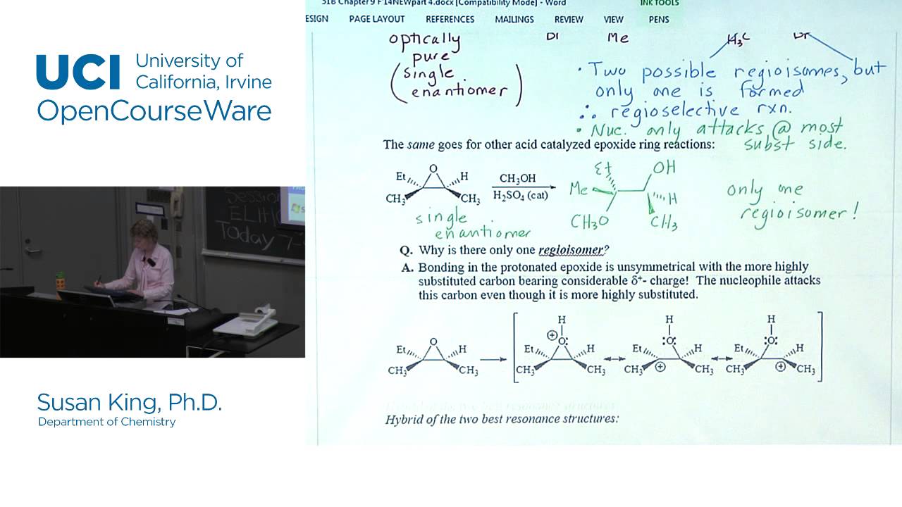 Chemistry 51B: Organic Chemistry. Lecture 9 free courses offered by tesda
