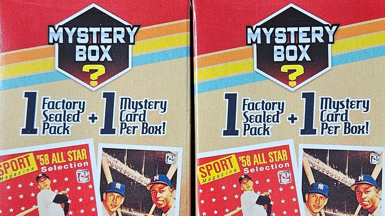 Baseball Mystery Boxes x 2 from Walgreens 1 Pack & 1 Mickey Mantle