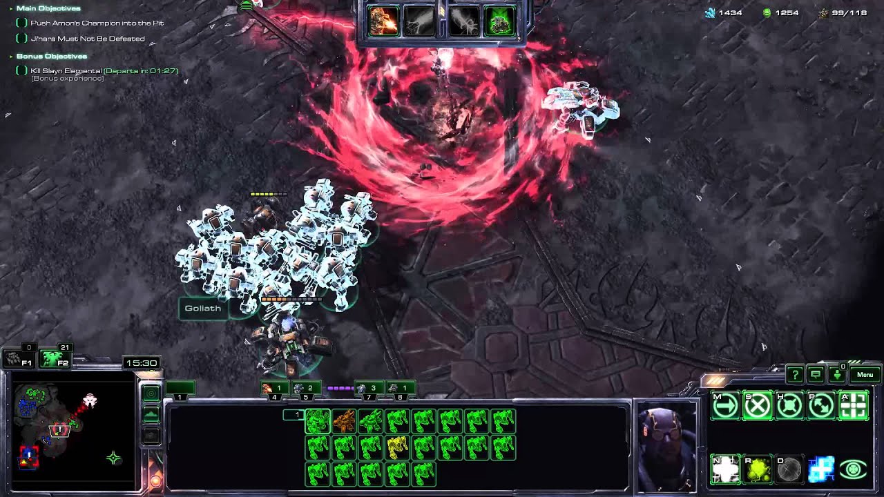NEW COOP map "Chains of Ascension" on brutal Swann and Artanis level 1 vs Terran YouTube