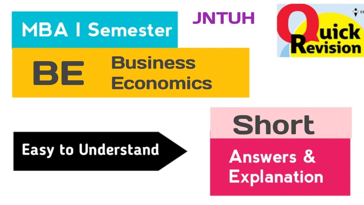 Business Economics Important Short Questions Answers Quick Revision 2025 MBA I 1st Sem Notes JNTUH