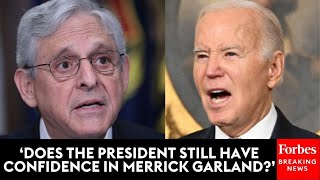 Biden’s Confidence In Merrick Garland Called Into Question After Special Counsel’s Report