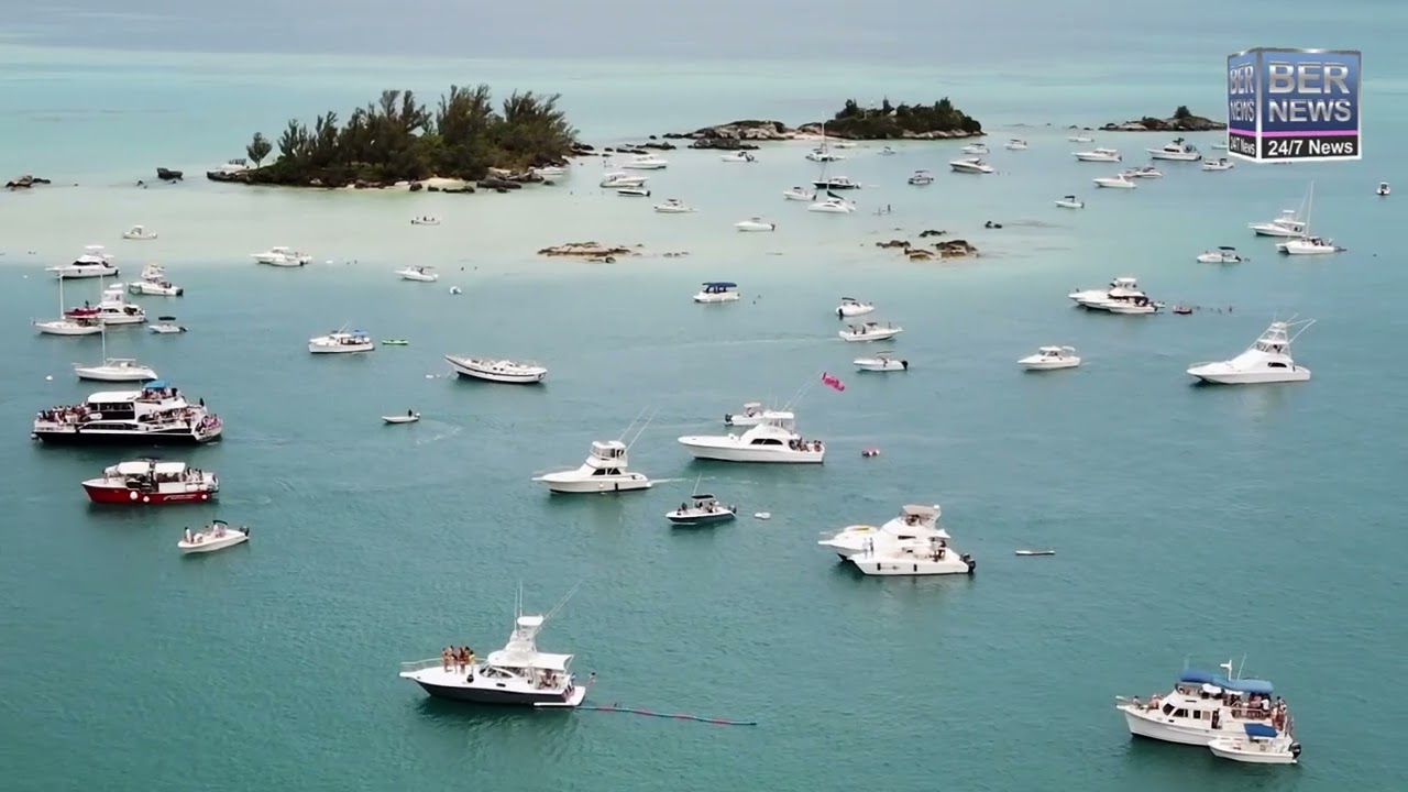 Aerial | Raft Up Event In West End, July 31 2022