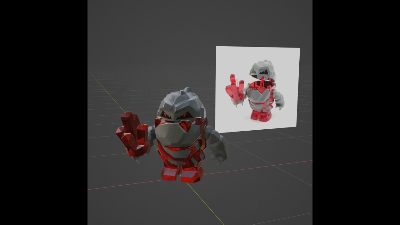 Little Lego Rock Monster Animation