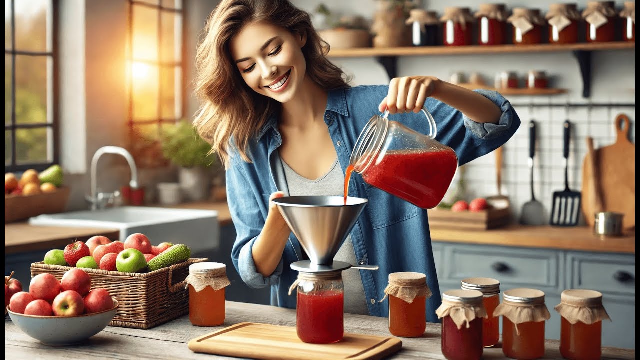 🍯 Pisol Wide Mouth Versatile Funnel | Best Canning Funnels for Filling Jars 🍓