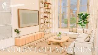 ✨ Designing a SOFT MODERN LOFT in The Sims 4 screenshot 5