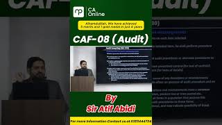 CAF 08 Audit Assurance Essentials | ISA 530 Audit Sampling | Sir Atif Abidi | #nearpeer #icap #ca
