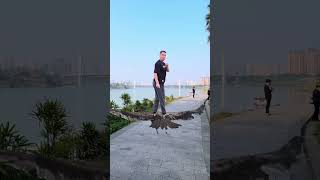 Catching an eagle ride home! #funny #magic #memes #comedy