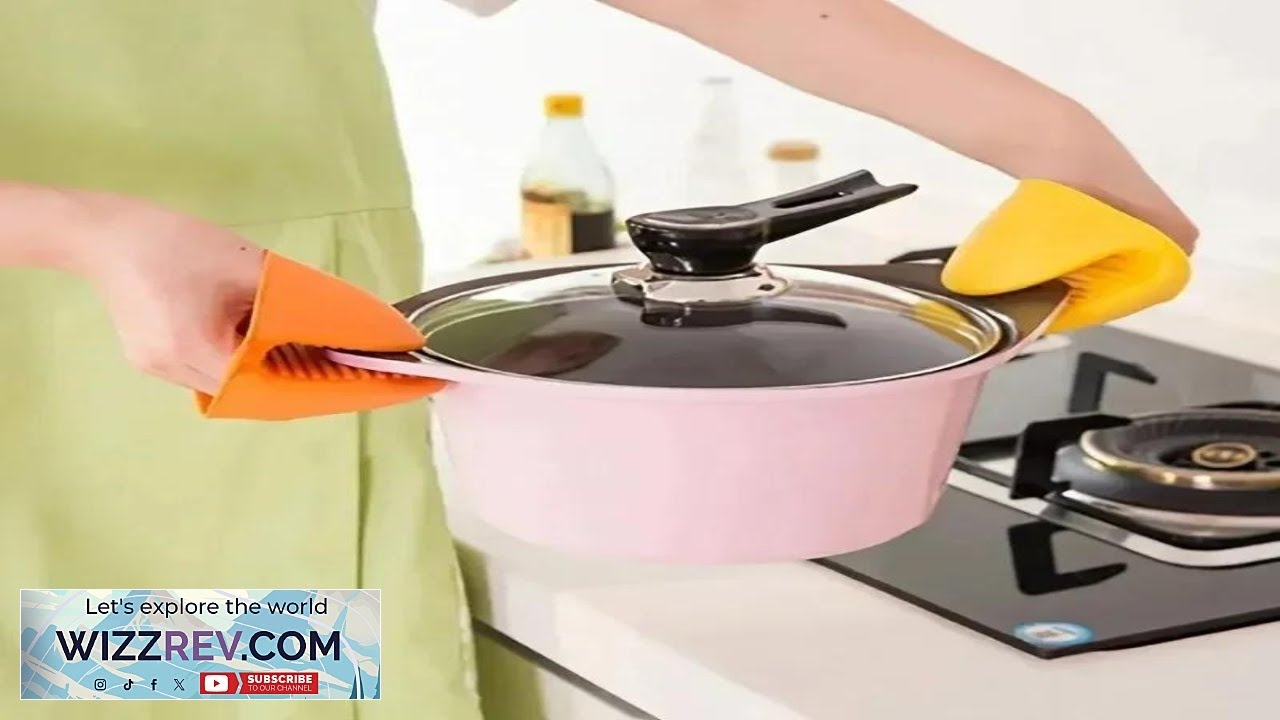 1pcs Thicken Baking Silicone Oven Mittens Microwave Oven Gloves Heat Insulation Anti slip Review