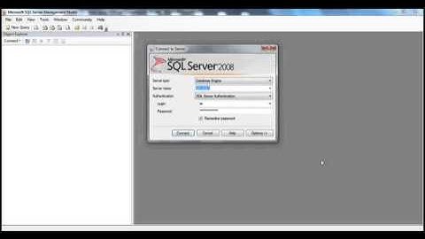 Part 1   Connecting to SQL Server using SSMS