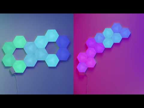 Miniatura del video del prodotto TRUST - GXT902 VYBZ RGB HEXAGON LIGHT PANELS-White