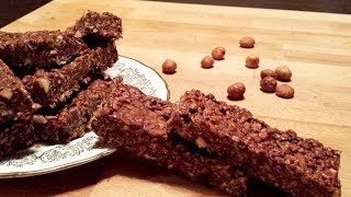 Barrette ai cereali con nocciola e cioccolato - Le video ricette di Lara