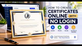 How to Create Certificates Online with No Login: Free, Instant & No Watermarks