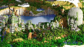 Minecraft Jungle City Timelapse and Inspiration