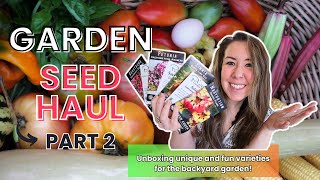 Garden Seed Haul 2024 - Part 2 (Unboxing Unique Fun Varieties) Resimi