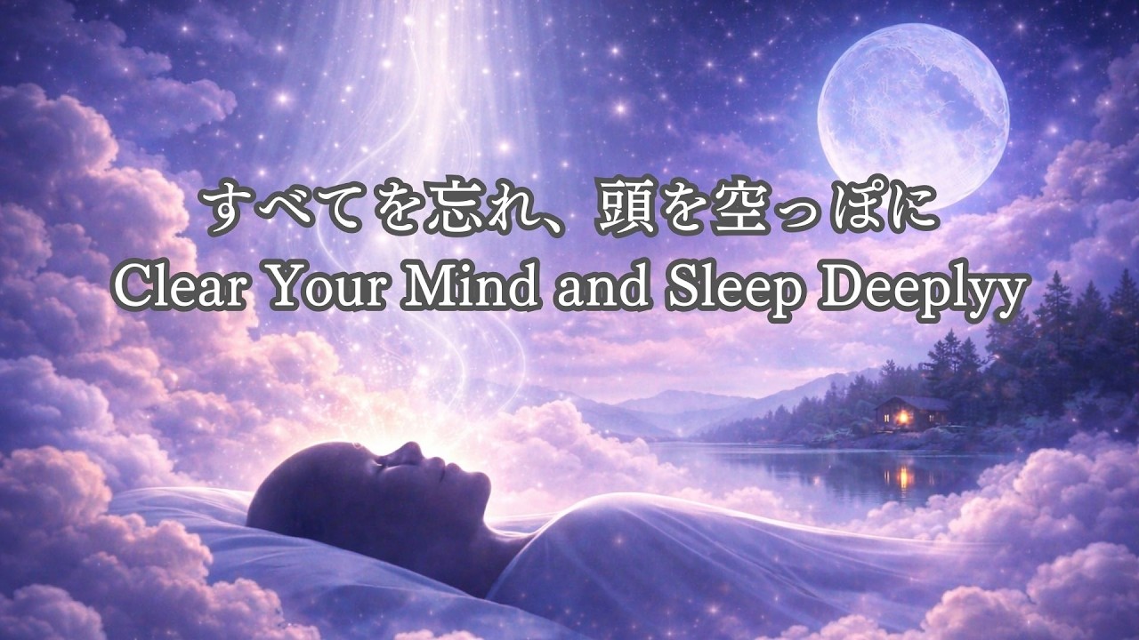 【睡眠用BGM】すべてを忘れ、頭を空っぽに　Clear Your Mind and Sleep Deeply【15分後に暗転】♯ヒーリングミュージック♯sleepmusic