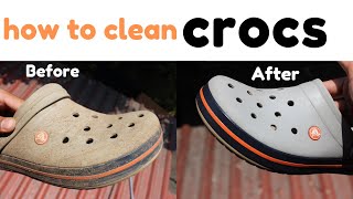 How to clean crocs in 2 minutes - YouTube