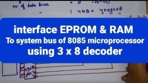U1 L32 | Memory interfacing 16K Byte  EPROM and 8K byte RAM with 8085 microprocessor | 3(a)